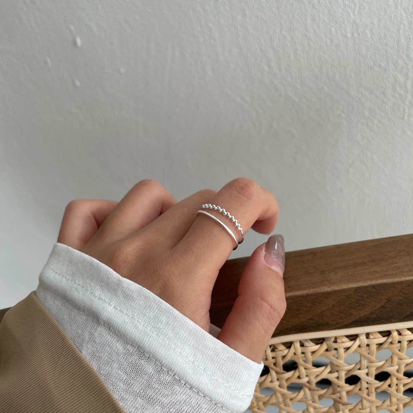 簡約雙層線條戒指 Minimalist Double Band Ring