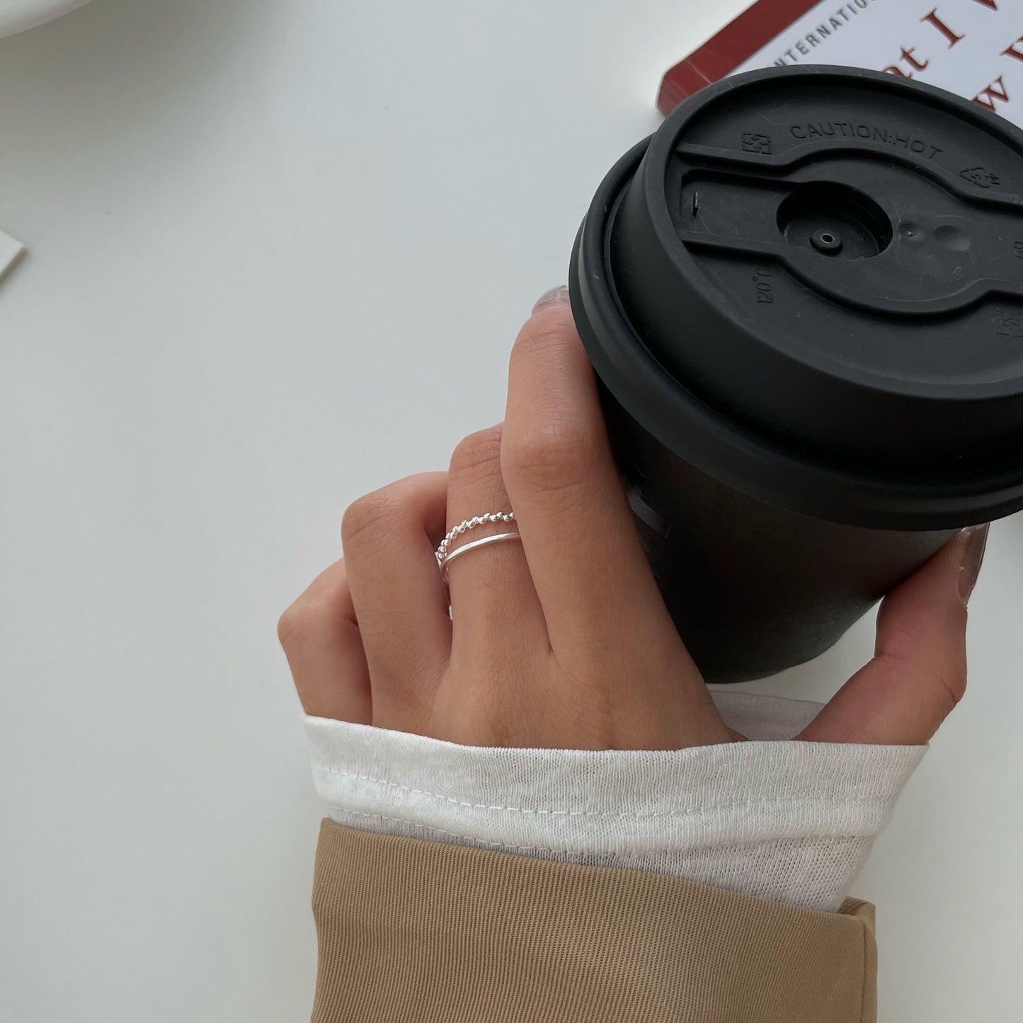 簡約雙層線條戒指 Minimalist Double Band Ring